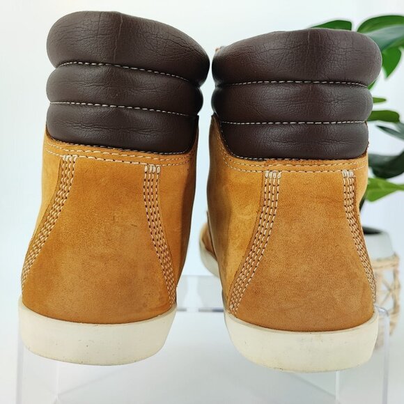 Timberland Women's Londyn Wheat Nubuck  Leather Boots Size 8.5 - Picture 3 of 9